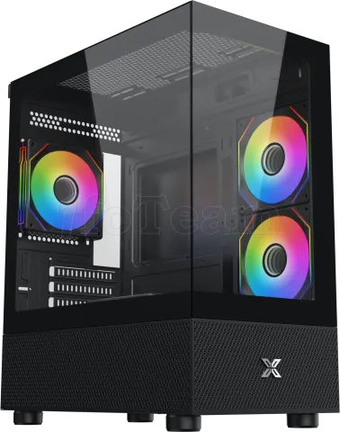 Photo de Boitier Micro Tour ATX Xigmatek Alphard M RGB avec panneaux vitrés (Noir)