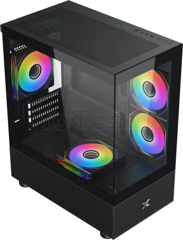Photo de Boitier Micro Tour ATX Xigmatek Alphard M RGB avec panneaux vitrés (Noir)