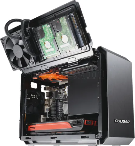 Photo de Boitier Min Tour Mini ITX Cougar QBX (Noir)