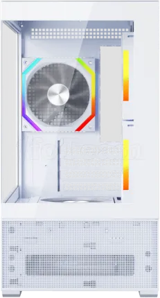 Photo de Boitier Mini Tour Micro ATX 1stPlayer AU6 ARGB avec panneaux vitrés (Blanc)