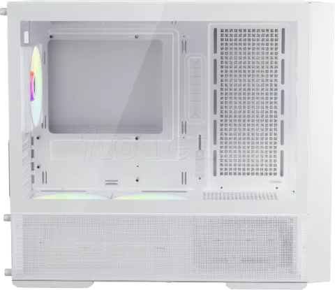 Photo de Boitier Mini Tour Micro ATX 1stPlayer AU6 ARGB avec panneaux vitrés (Blanc)