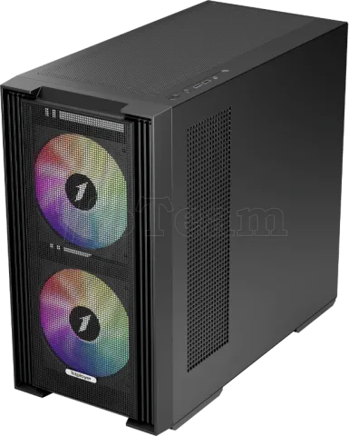 Photo de Boitier Mini Tour Micro ATX 1stPlayer AU6 ARGB avec panneaux vitrés (Noir)