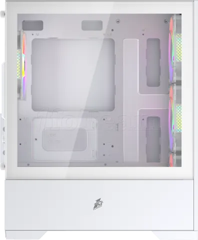 Photo de Boitier Mini Tour Micro ATX 1stPlayer Go2 RGB avec panneau vitré (Blanc)