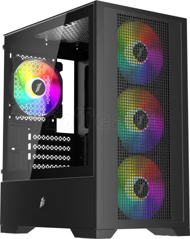 Photo de Boitier Mini Tour Micro ATX 1stPlayer Go2 RGB avec panneau vitré (Noir)