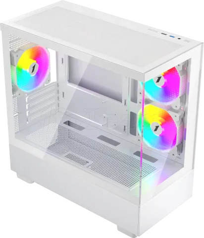 Photo de Boitier Mini Tour Micro ATX 1stPlayer Mi5 RGB avec panneaux vitrés (Blanc)