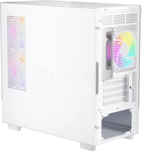 Photo de Boitier Mini Tour Micro ATX 1stPlayer Mi5 RGB avec panneaux vitrés (Blanc)