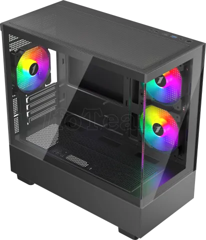 Photo de Boitier Mini Tour Micro ATX 1stPlayer Mi5 RGB avec panneaux vitrés (Noir)