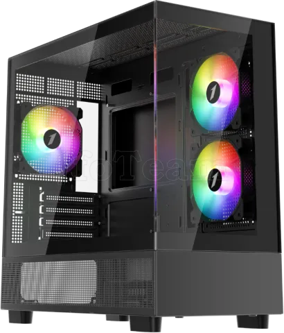 Photo de Boitier Mini Tour Micro ATX 1stPlayer Mi5 RGB avec panneaux vitrés (Noir)