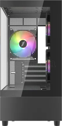 Photo de Boitier Mini Tour Micro ATX 1stPlayer Mi5 RGB avec panneaux vitrés (Noir)