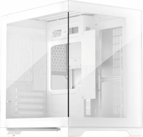 Photo de Boitier Mini Tour Micro ATX 1stPlayer MV5 avec panneaux vitrés (Blanc)