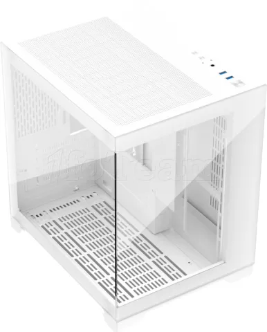 Photo de Boitier Mini Tour Micro ATX 1stPlayer MV5 avec panneaux vitrés (Blanc)