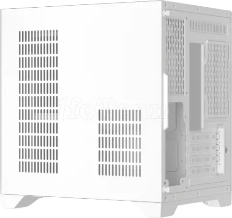Photo de Boitier Mini Tour Micro ATX 1stPlayer MV5 RGB avec panneaux vitrés (Blanc)