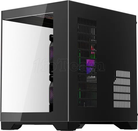 Photo de Boitier Mini Tour Micro ATX 1stPlayer MV5 RGB avec panneaux vitrés (Noir)