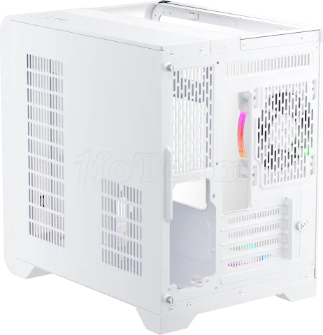 Photo de Boitier Mini Tour Micro ATX 1stPlayer RT5 RGB avec panneaux vitrés (Blanc)