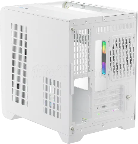 Photo de Boitier Mini Tour Micro ATX 1stPlayer RT5 RGB avec panneaux vitrés (Blanc)