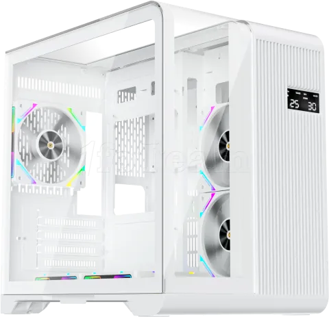 Photo de Boitier Mini Tour Micro ATX 1stPlayer RT5 RGB avec panneaux vitrés (Blanc)