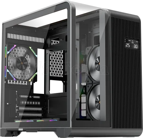 Photo de Boitier Mini Tour Micro ATX 1stPlayer RT5 RGB avec panneaux vitrés (Noir)