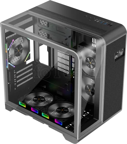 Photo de Boitier Mini Tour Micro ATX 1stPlayer RT5 RGB avec panneaux vitrés (Noir)