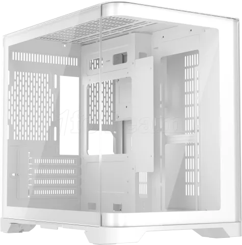Photo de Boitier Mini Tour Micro ATX 1stPlayer UView 5 RGB avec panneaux vitrés (Blanc)