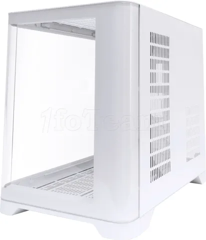 Photo de Boitier Mini Tour Micro ATX 1stPlayer UView 5 RGB avec panneaux vitrés (Blanc)