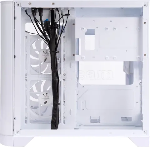 Photo de Boitier Mini Tour Micro ATX 1stPlayer UView 5 RGB avec panneaux vitrés (Blanc)