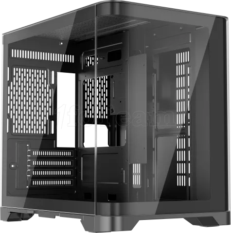 Photo de Boitier Mini Tour Micro ATX 1stPlayer UView 5 RGB avec panneaux vitrés (Noir)