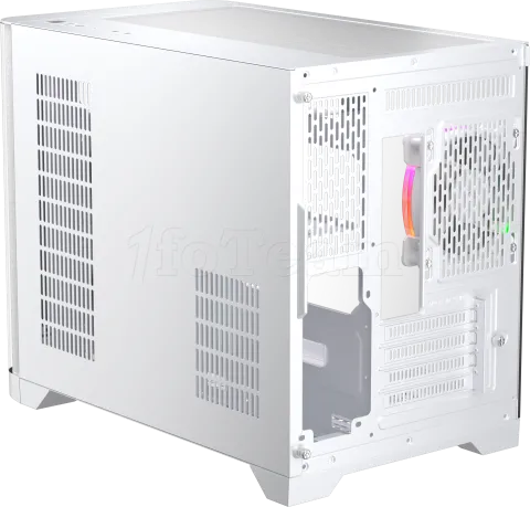 Photo de Boitier Mini Tour Micro ATX 1stPlayer UView 6 RGB avec panneaux vitrés (Blanc)