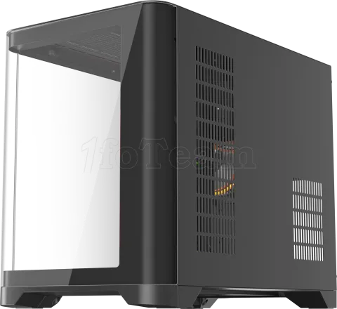 Photo de Boitier Mini Tour Micro ATX 1stPlayer UView 6 RGB avec panneaux vitrés (Noir)