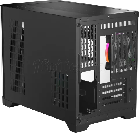 Photo de Boitier Mini Tour Micro ATX 1stPlayer UView 6 RGB avec panneaux vitrés (Noir)