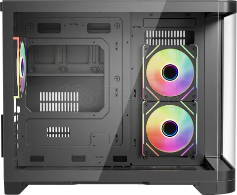 Photo de Boitier Mini Tour Micro ATX 1stPlayer UView 6 RGB avec panneaux vitrés (Noir)