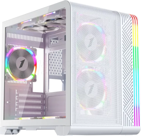 Photo de Boitier Mini Tour Micro ATX 1stPlayer VT5 RGB avec panneau vitré (Blanc)