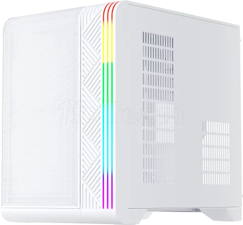 Photo de Boitier Mini Tour Micro ATX 1stPlayer VT5 RGB avec panneau vitré (Blanc)