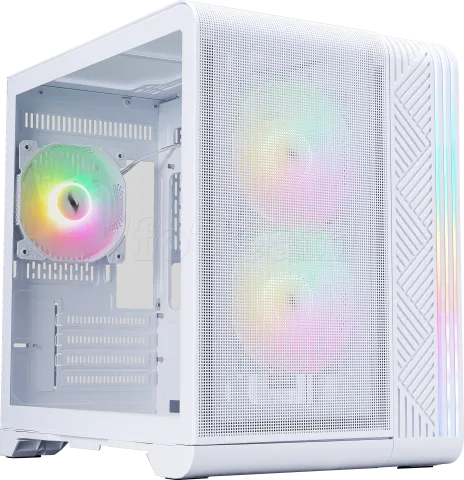 Photo de Boitier Mini Tour Micro ATX 1stPlayer VT5 RGB avec panneau vitré (Blanc)