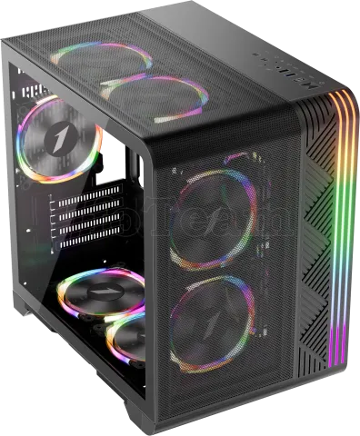 Photo de Boitier Mini Tour Micro ATX 1stPlayer VT5 RGB avec panneau vitré (Noir)