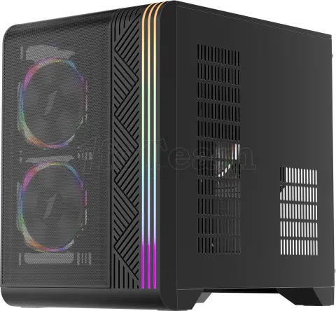 Photo de Boitier Mini Tour Micro ATX 1stPlayer VT5 RGB avec panneau vitré (Noir)