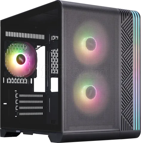 Photo de Boitier Mini Tour Micro ATX 1stPlayer VT5 RGB avec panneau vitré (Noir)