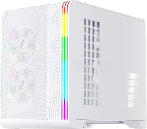Photo de Boitier Mini Tour Micro ATX 1stPlayer VT6 RGB avec panneau vitré (Blanc)