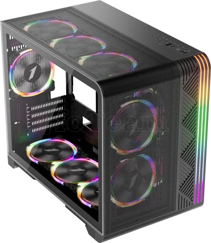 Photo de Boitier Mini Tour Micro ATX 1stPlayer VT6 RGB avec panneau vitré (Noir)