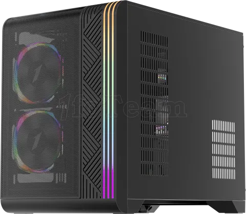 Photo de Boitier Mini Tour Micro ATX 1stPlayer VT6 RGB avec panneau vitré (Noir)
