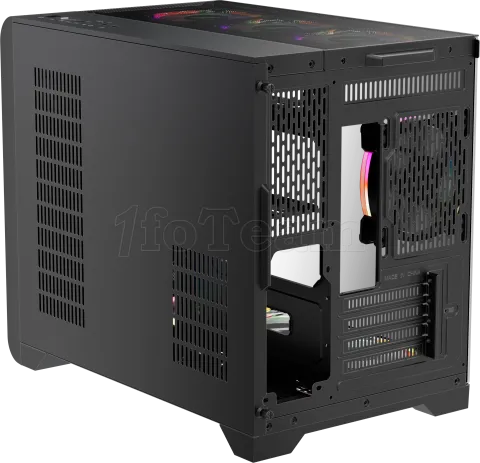Photo de Boitier Mini Tour Micro ATX 1stPlayer VT6 RGB avec panneau vitré (Noir)