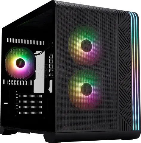 Photo de Boitier Mini Tour Micro ATX 1stPlayer VT6 RGB avec panneau vitré (Noir)