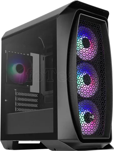 Photo de Boitier Mini Tour Micro ATX AeroCool Aero One Mini Frost RGB avec panneau vitré (Noir)