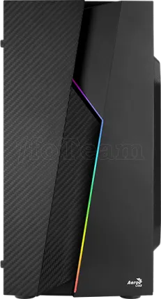 Photo de Boitier Mini Tour Micro ATX AeroCool Bolt Mini Tempered Glass RGB avec panneau vitré (Noir)
