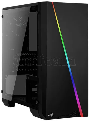 Photo de Boitier Mini Tour Micro ATX AeroCool Cylon Mini RGB avec panneau vitré (Noir)