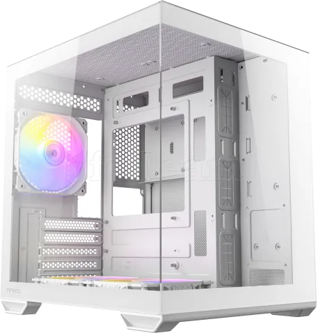 Photo de Boitier Mini Tour Micro-ATX Antec CX60M RGB avec panneaux vitrés (Blanc)