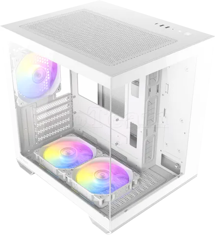 Photo de Boitier Mini Tour Micro-ATX Antec CX60M RGB avec panneaux vitrés (Blanc)