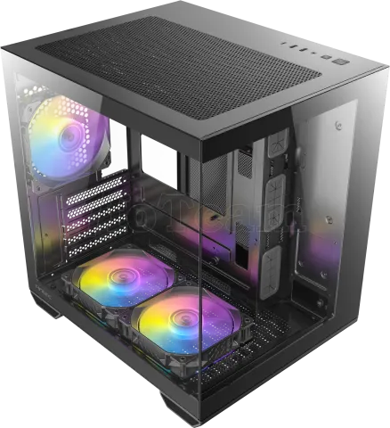 Photo de Boitier Mini Tour Micro-ATX Antec CX60M RGB avec panneaux vitrés (Noir)