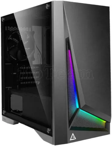 Photo de Boitier Mini Tour Micro ATX Antec Dark Phantom DP301M RGB avec panneau vitré (Noir)