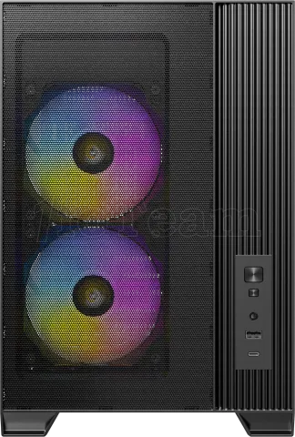 Photo de Boitier Mini Tour Micro ATX Antec Flux M RGB avec panneau vitré (Noir)