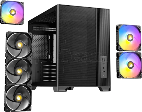 Photo de Boitier Mini Tour Micro ATX Antec Flux M RGB avec panneau vitré (Noir)